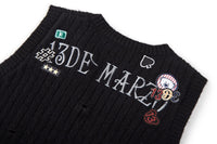 13 DE MARZO Badges Knit Vest Tap Shoe | MADA IN CHINA