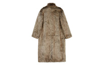 VANN VALRENCÉ Batik Weaving Eco Fur Long Coat | MADA IN CHINA