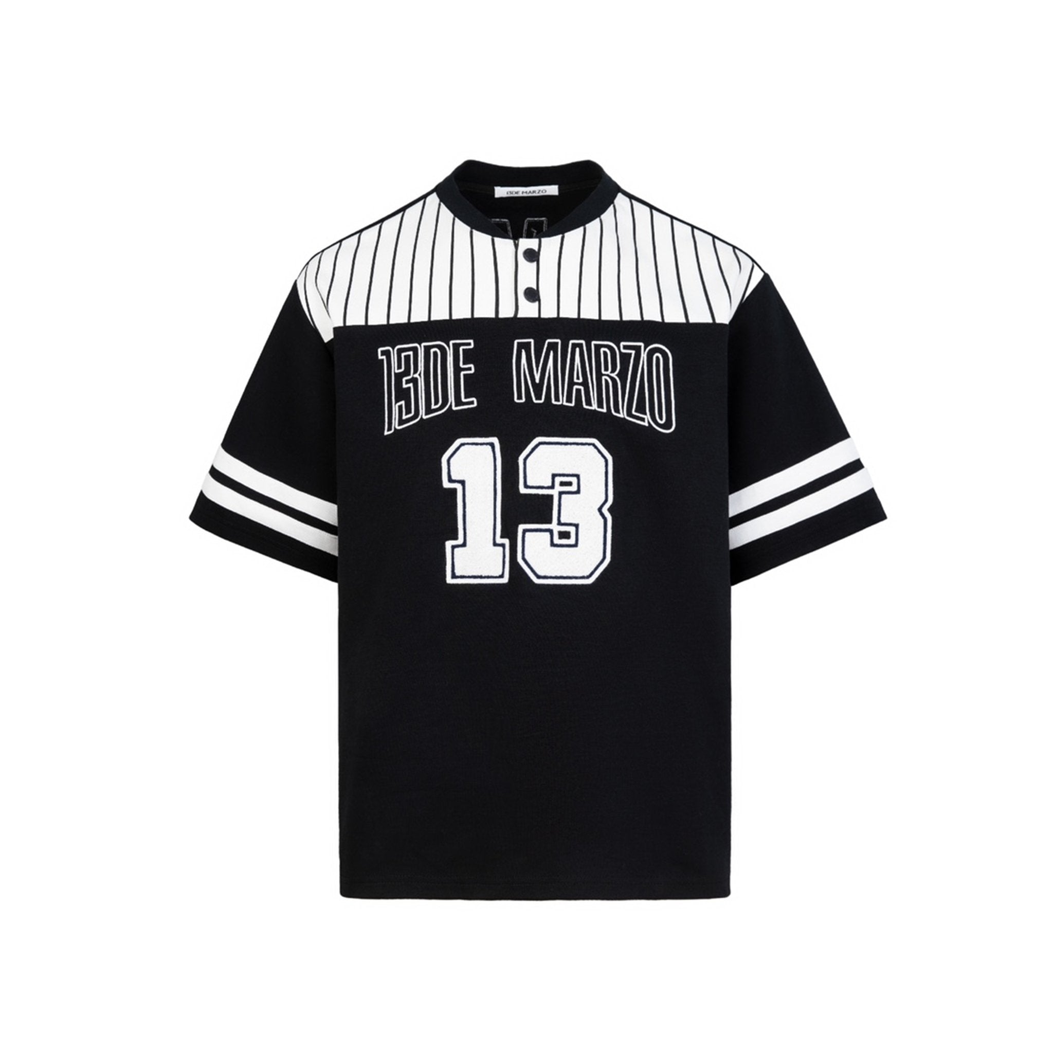 13DE MARZO Bear Baseball Fan T-shirt Black | MADA IN CHINA