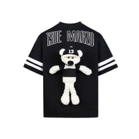 13DE MARZO Bear Baseball Fan T-shirt Black | MADA IN CHINA