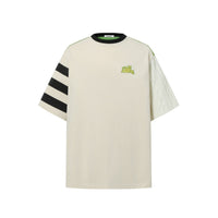 13DE MARZO Bear Knit Sleeve T-shirt Foliage | MADA IN CHINA