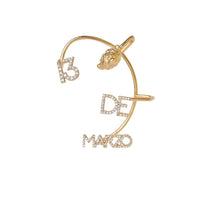 13DE MARZO Bear Logo Ear Hook Golden | MADA IN CHINA