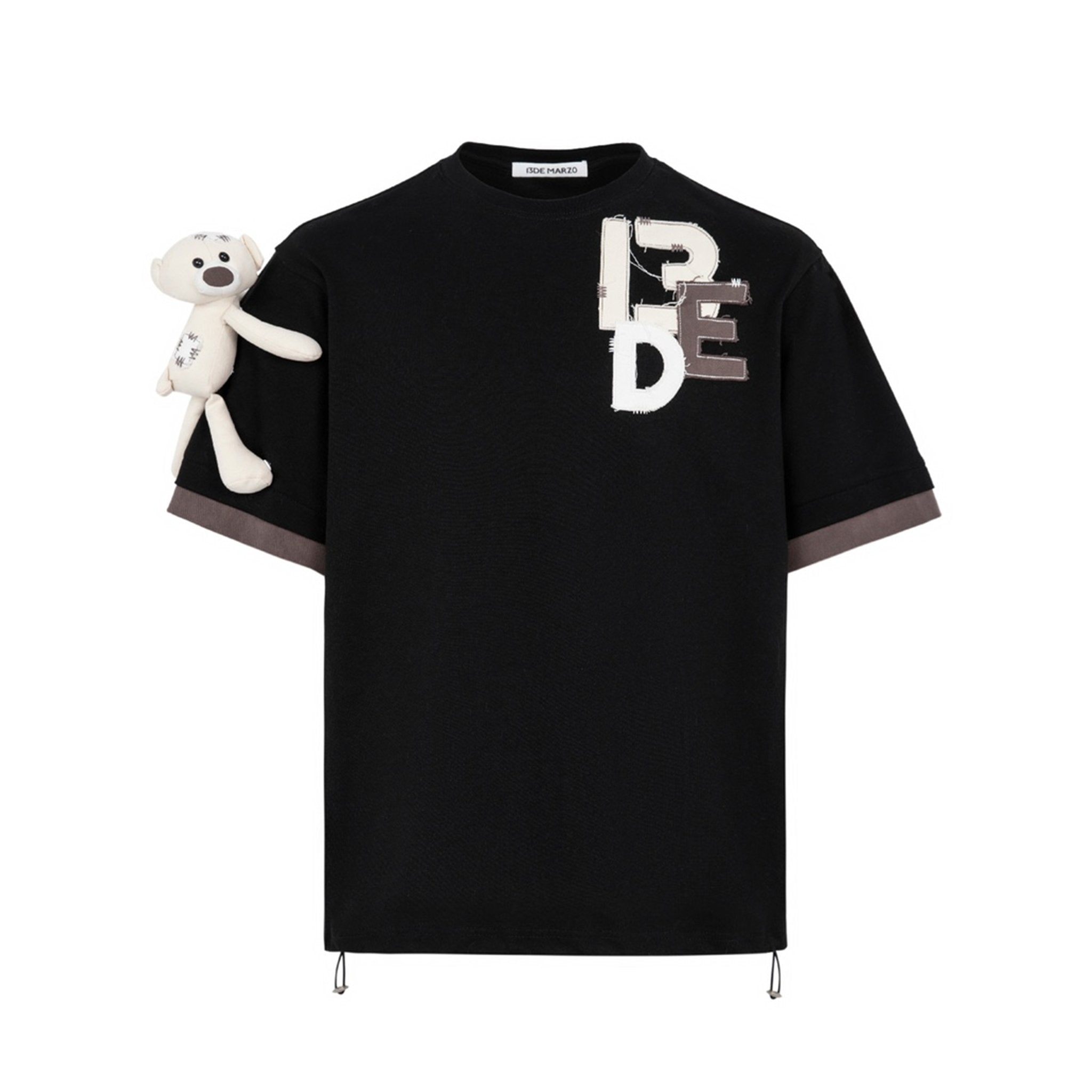 13DE MARZO Bear Patched Logo T-shirt Forest River | MADA IN CHINA