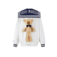 13DE MARZO Bear Sailor Sweater Vanilla Ice | MADA IN CHINA