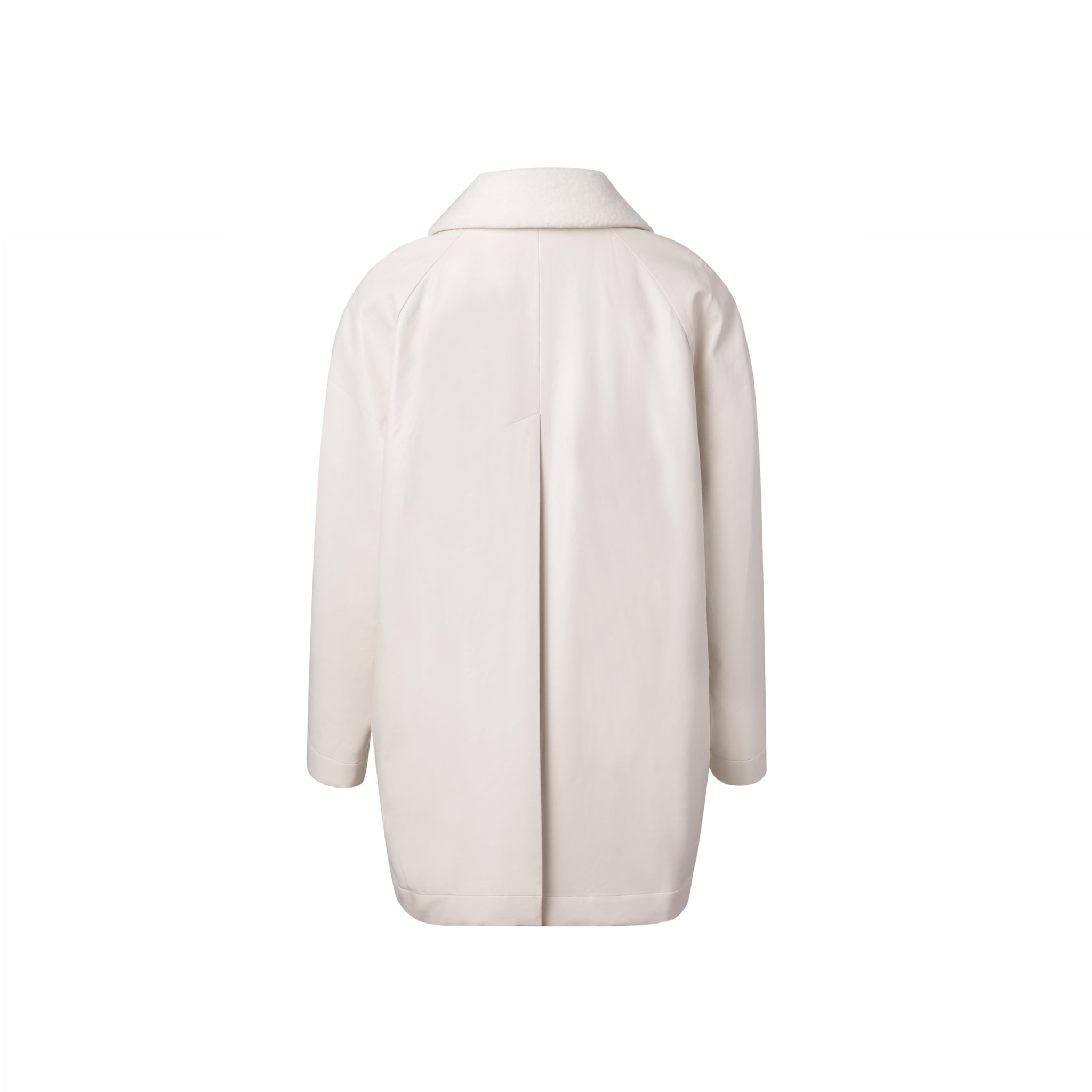 Ther. Beige Faux leather cotton-coat | MADA IN CHINA