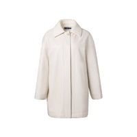 Ther. Beige Faux leather cotton-coat | MADA IN CHINA