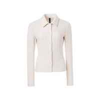 Ther. Beige Knitted cotton shirt | MADA IN CHINA