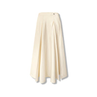 AIMME SPARROW Beige Pleated Skirt | MADA IN CHINA