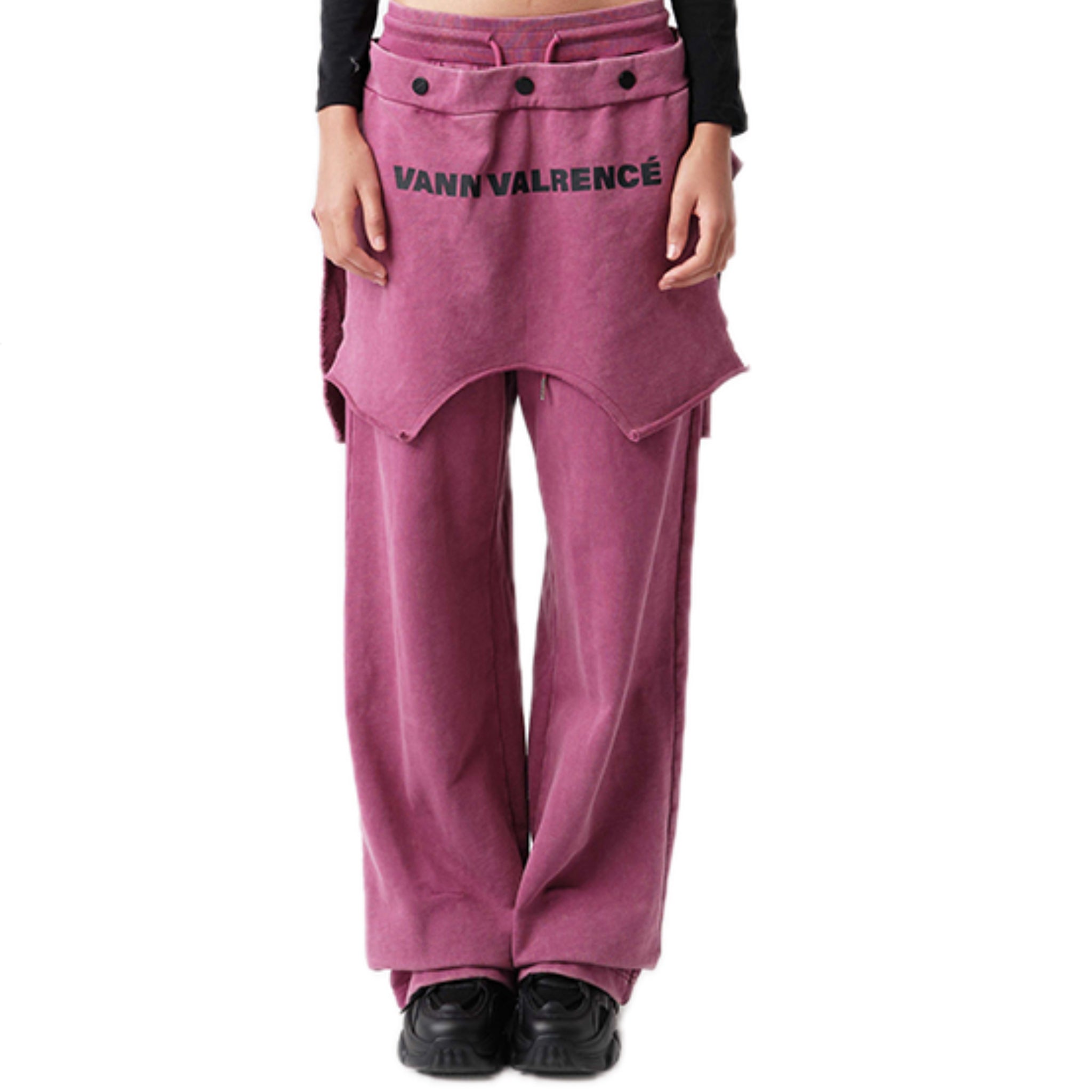 VANN VALRENCÉ Berry Purple Two-piece Sweat Pants | MADA IN CHINA
