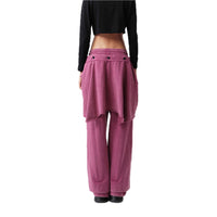 VANN VALRENCÉ Berry Purple Two-piece Sweat Pants | MADA IN CHINA