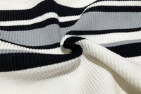 SOMESOWE Black And White Knitted Stripe T-shirt | MADA IN CHINA