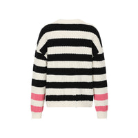 Alexia Sandra Black And White Strawberry Stripe Sweater | MADA IN CHINA