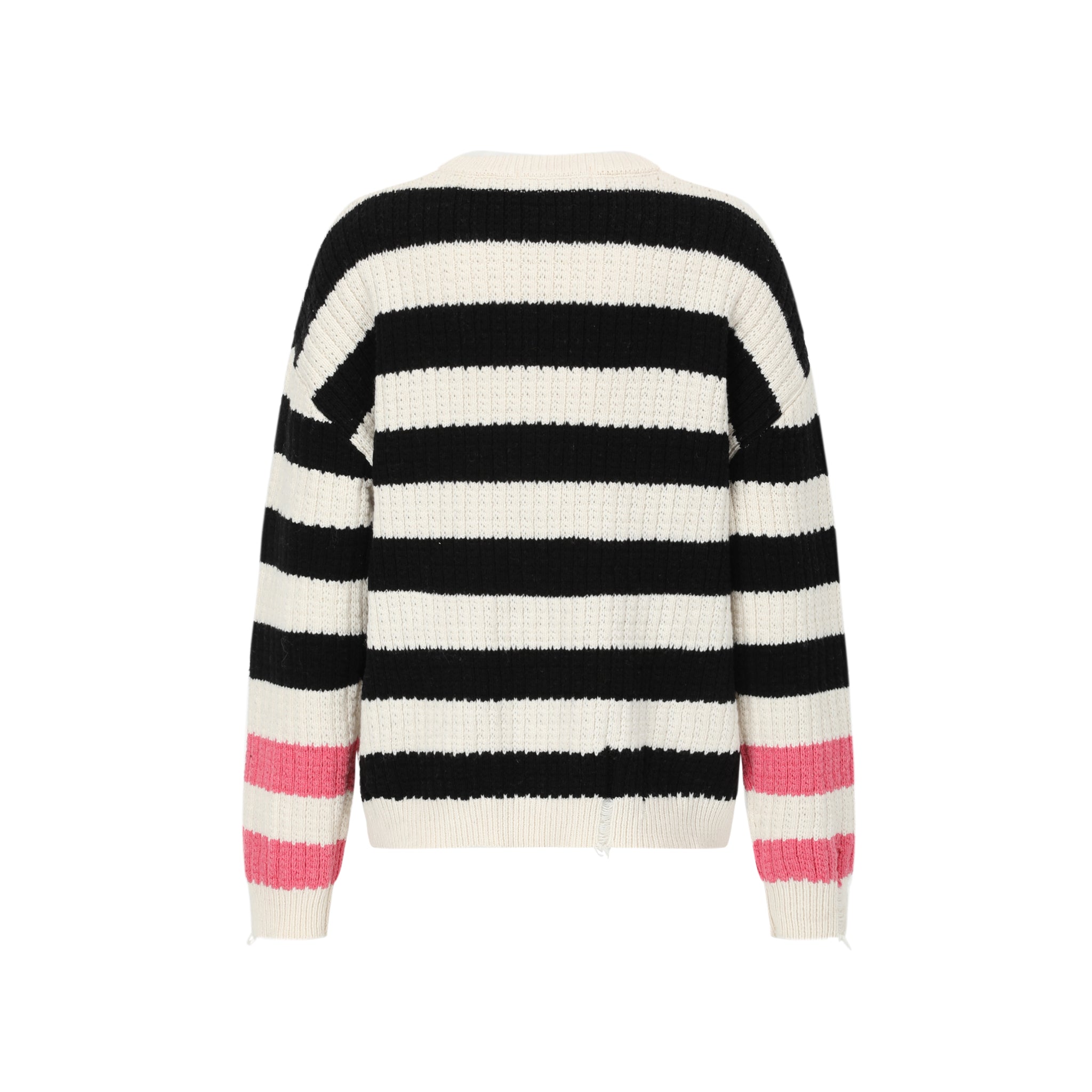 Alexia Sandra Black And White Strawberry Stripe Sweater | MADA IN CHINA