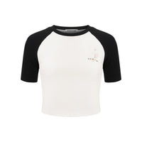 HERLIAN Black And White Tennis Racket Print T-shirt | MADA IN CHINA