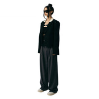 ANN ANDELMAN Black Cinched Blazer Jacket | MADA IN CHINA