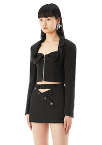 MARRKNULL Black Corset Suit Jacket | MADA IN CHINA