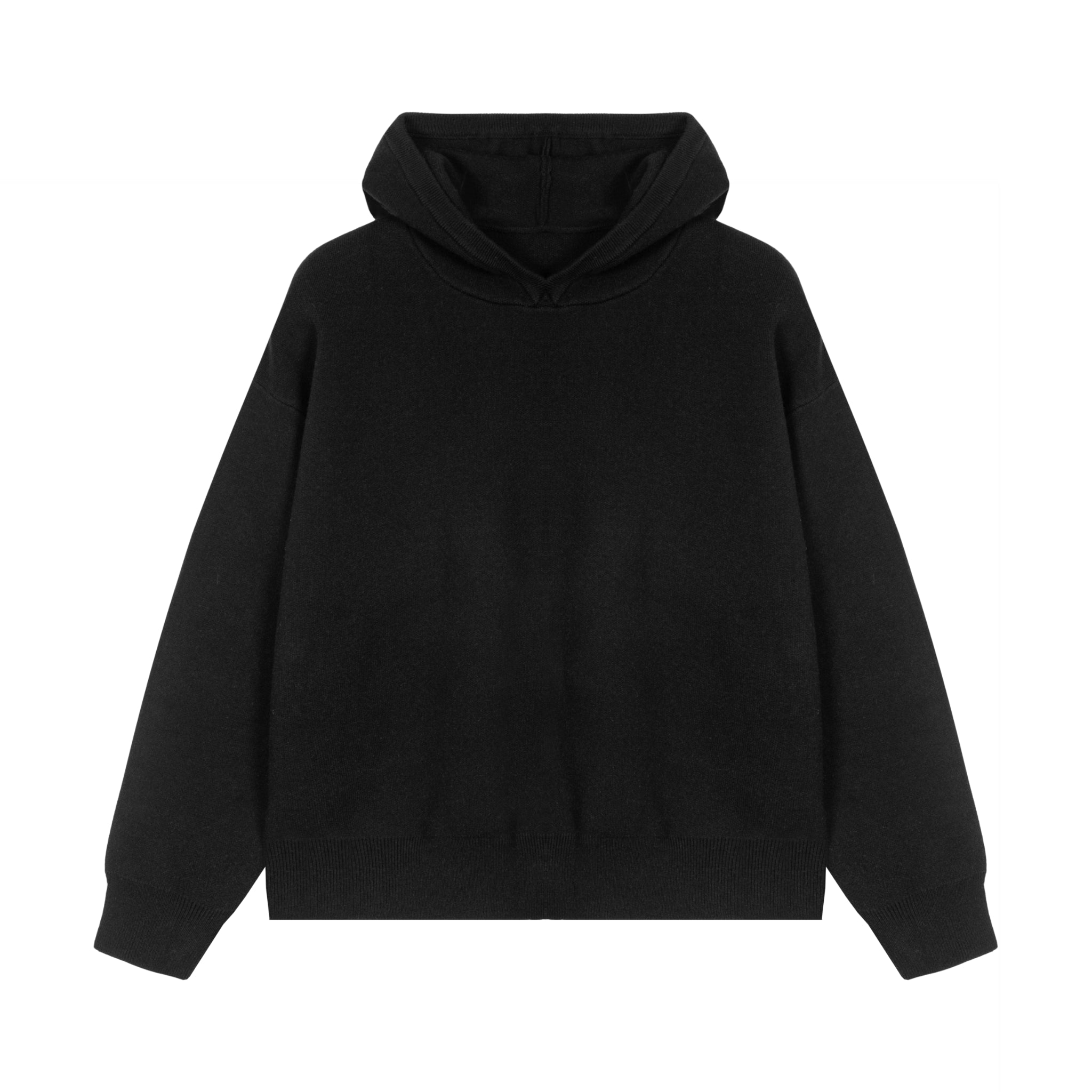 UNAWARES Black Customized Oversize Hooded Sweatshirt Logo Sweater | MADA IN CHINA