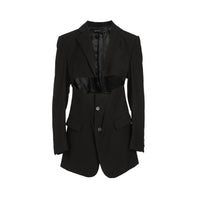 DEPLUMER Black Cut-Out Knot Jacket | MADA IN CHINA