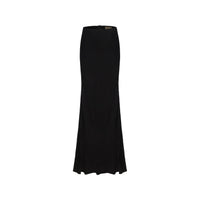 ELYWOOD Black Dark Pattern Mid-Length Skirt | MADA IN CHINA