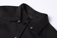 DEPLUMER Black Denim Shirt Silhouette Jacket | MADA IN CHINA