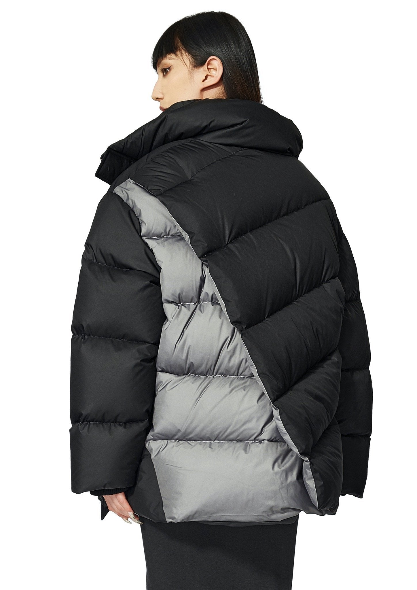 MARRKNULL Black Dislocation Down Jacket | MADA IN CHINA