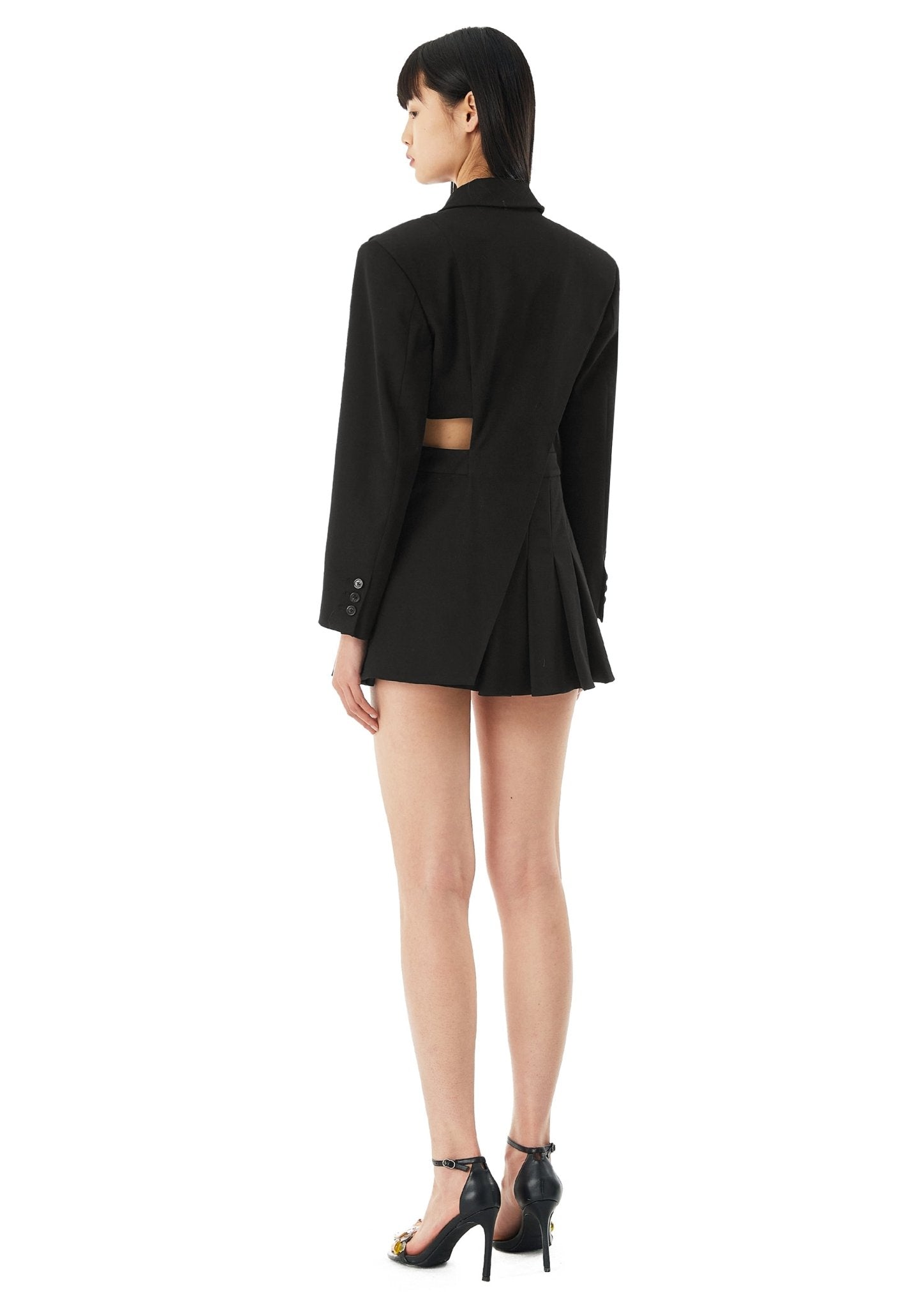 MARRKNULL Black Dislocation Suit Dress | MADA IN CHINA
