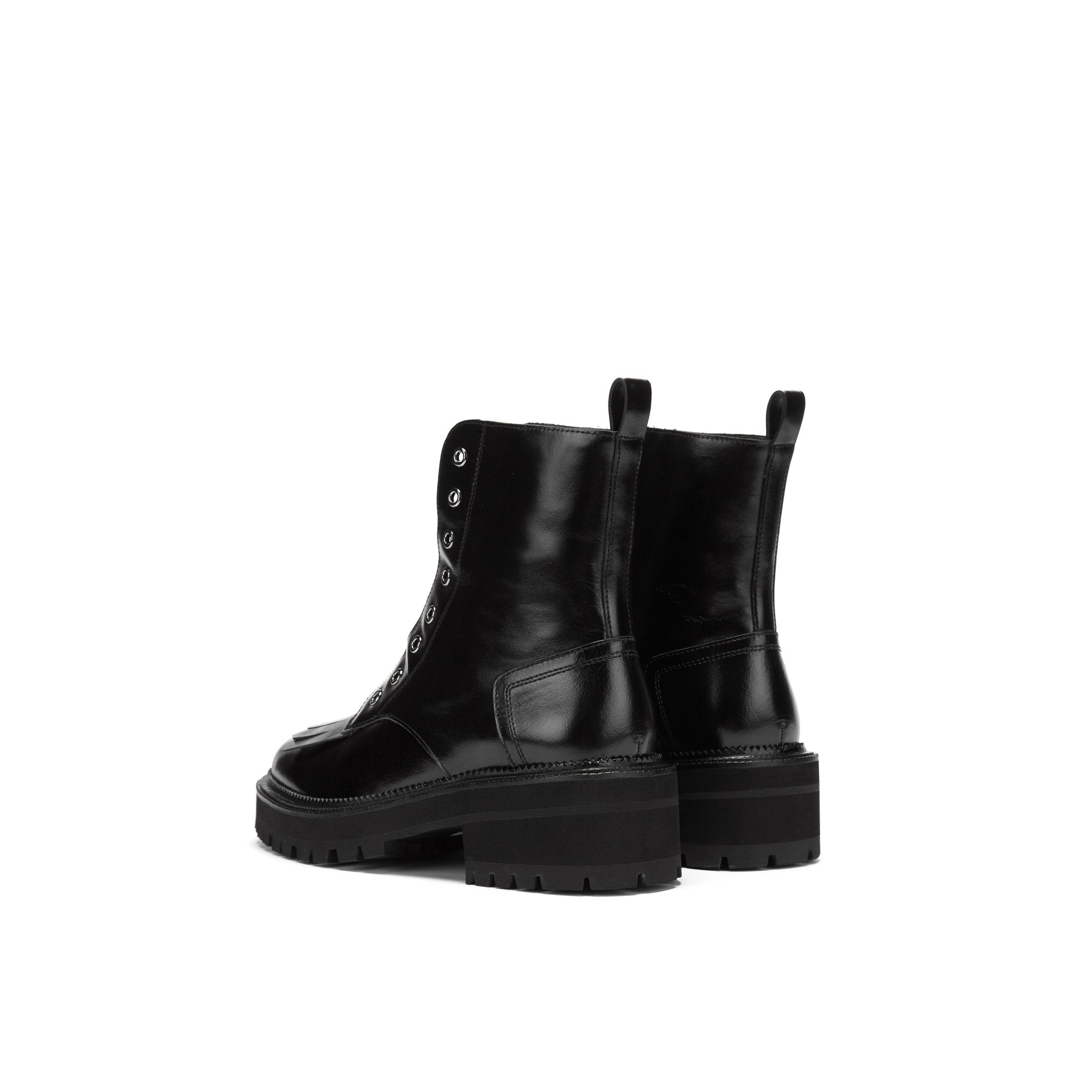 LOST IN ECHO Black Fringe Martin Boots | MADA IN CHINA