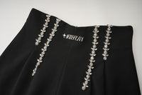 ARTE PURA Black High-Waisted Chain Shorts | MADA IN CHINA