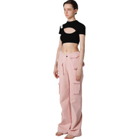 AIN'T SHY Black Hollow Crop Top | MADA IN CHINA