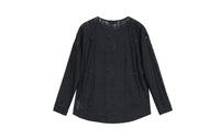 VANN VALRENCÉ Black Hollow-out Thin T-shirt | MADA IN CHINA