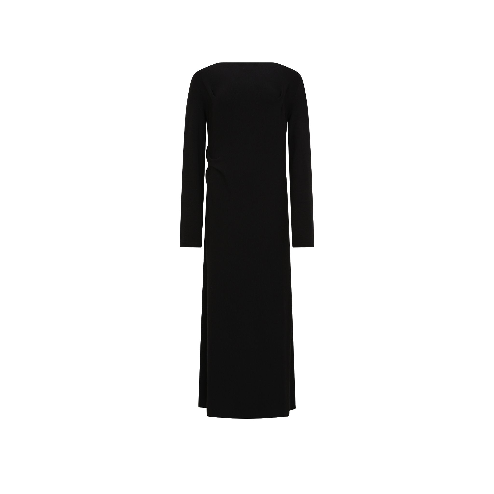 ELYWOOD Black Knit Silhouette Long Dress | MADA IN CHINA