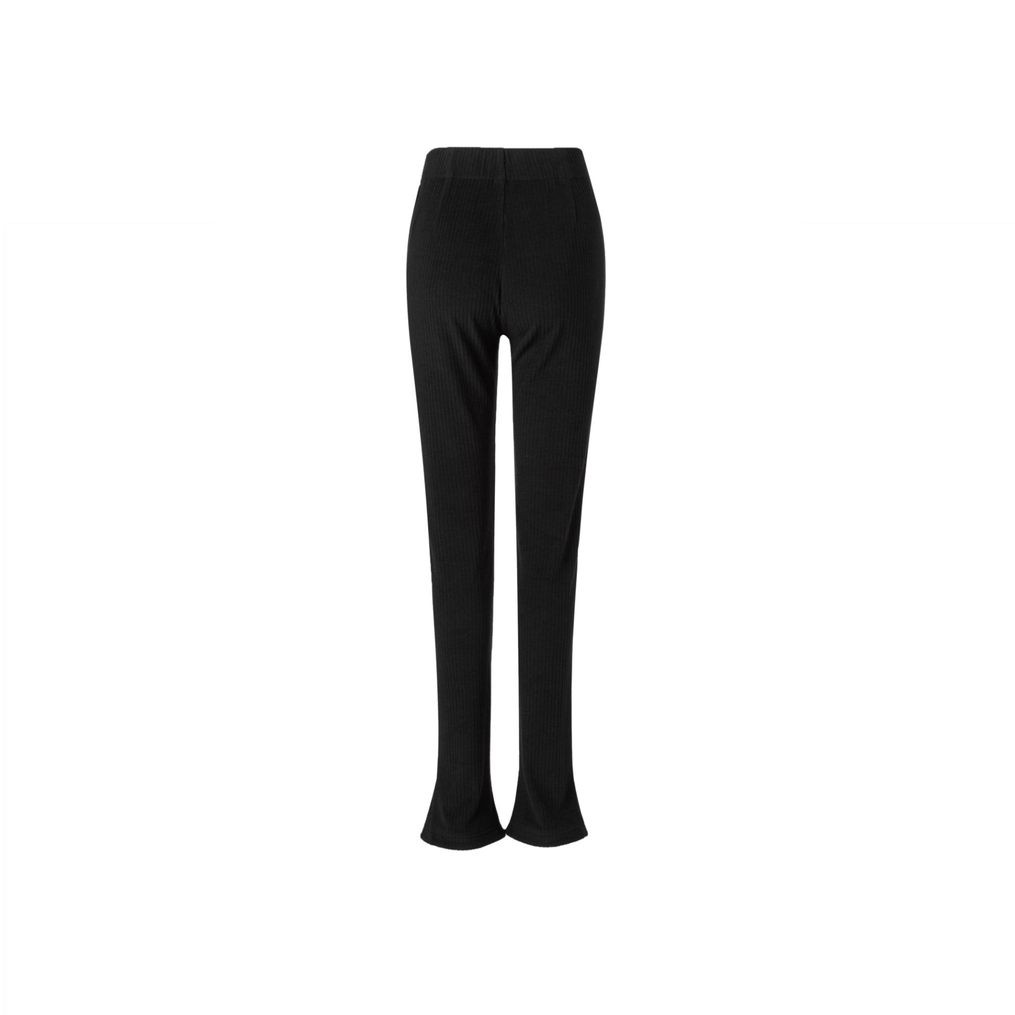 Ther. Black Knitted ‘horse shoe’ pencil trousers | MADA IN CHINA