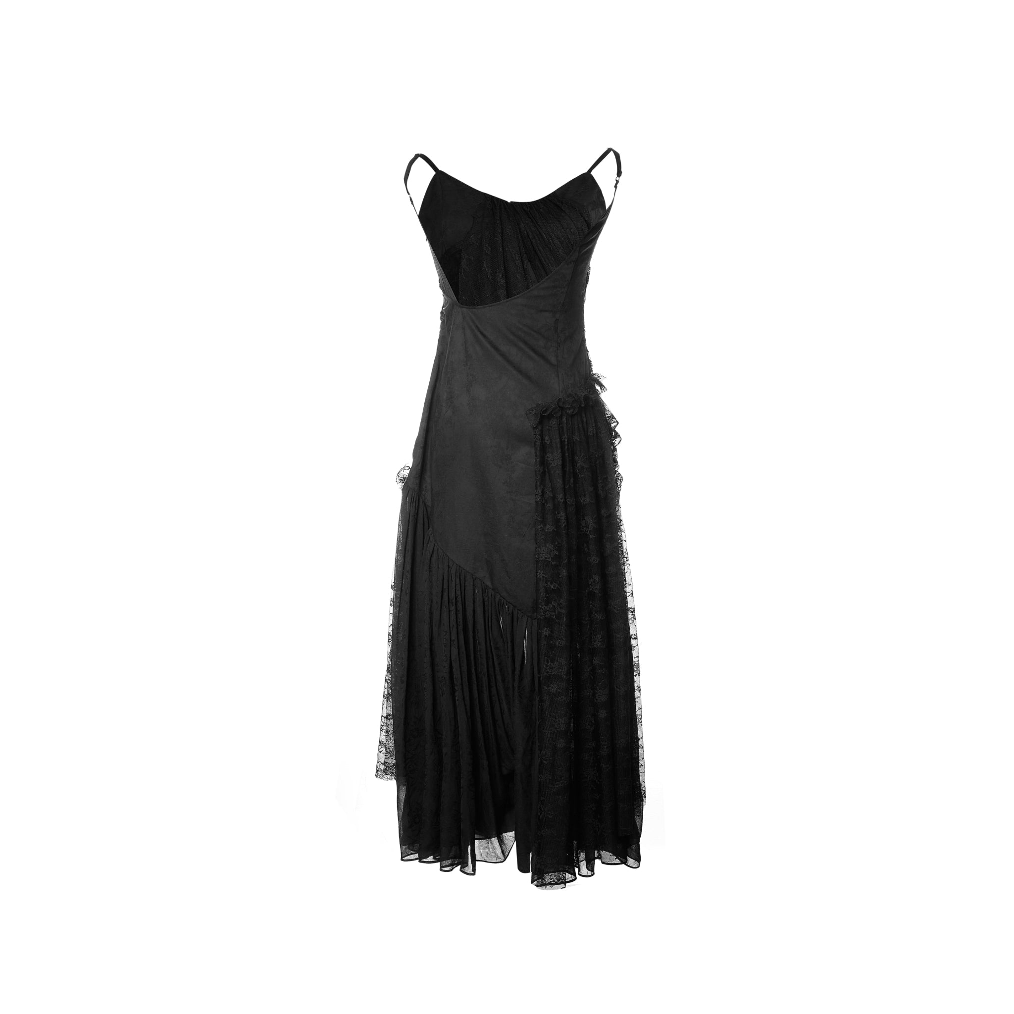 ELYWOOD Black Lace Backless Dress & MADA IN CHINA