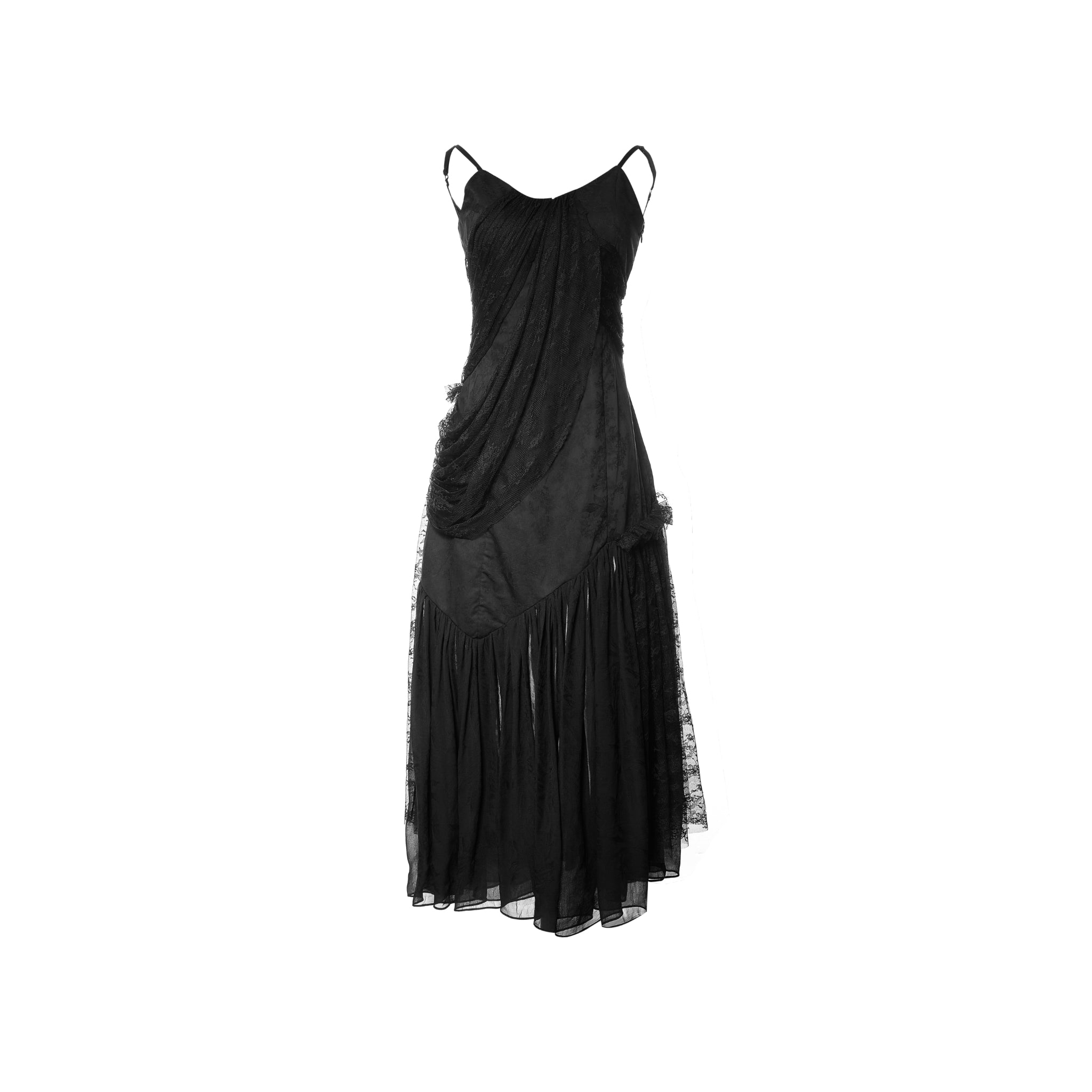 ELYWOOD Black Lace Backless Dress & MADA IN CHINA