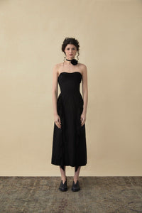 ELYWOOD Black Lace Bandeau Dress | MADA IN CHINA
