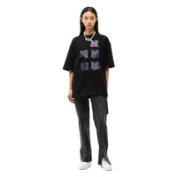 ANN ANDELMAN Black Letter M T-Shirt | MADA IN CHINA