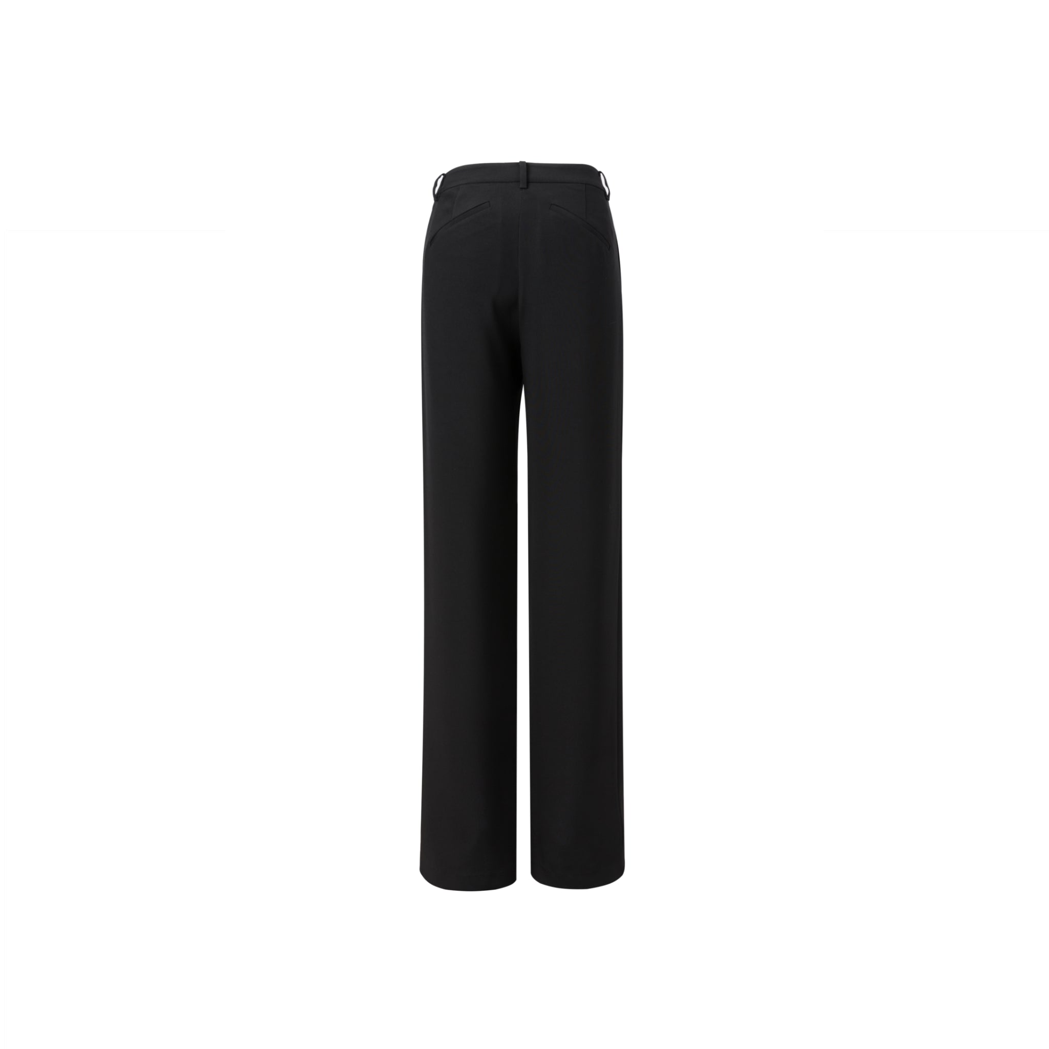 Ther. Black Low-rise tailored trousers | MADA IN CHINA