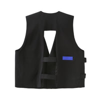 ROARINGWILD Black Magnet Buckle Vest | MADA IN CHINA