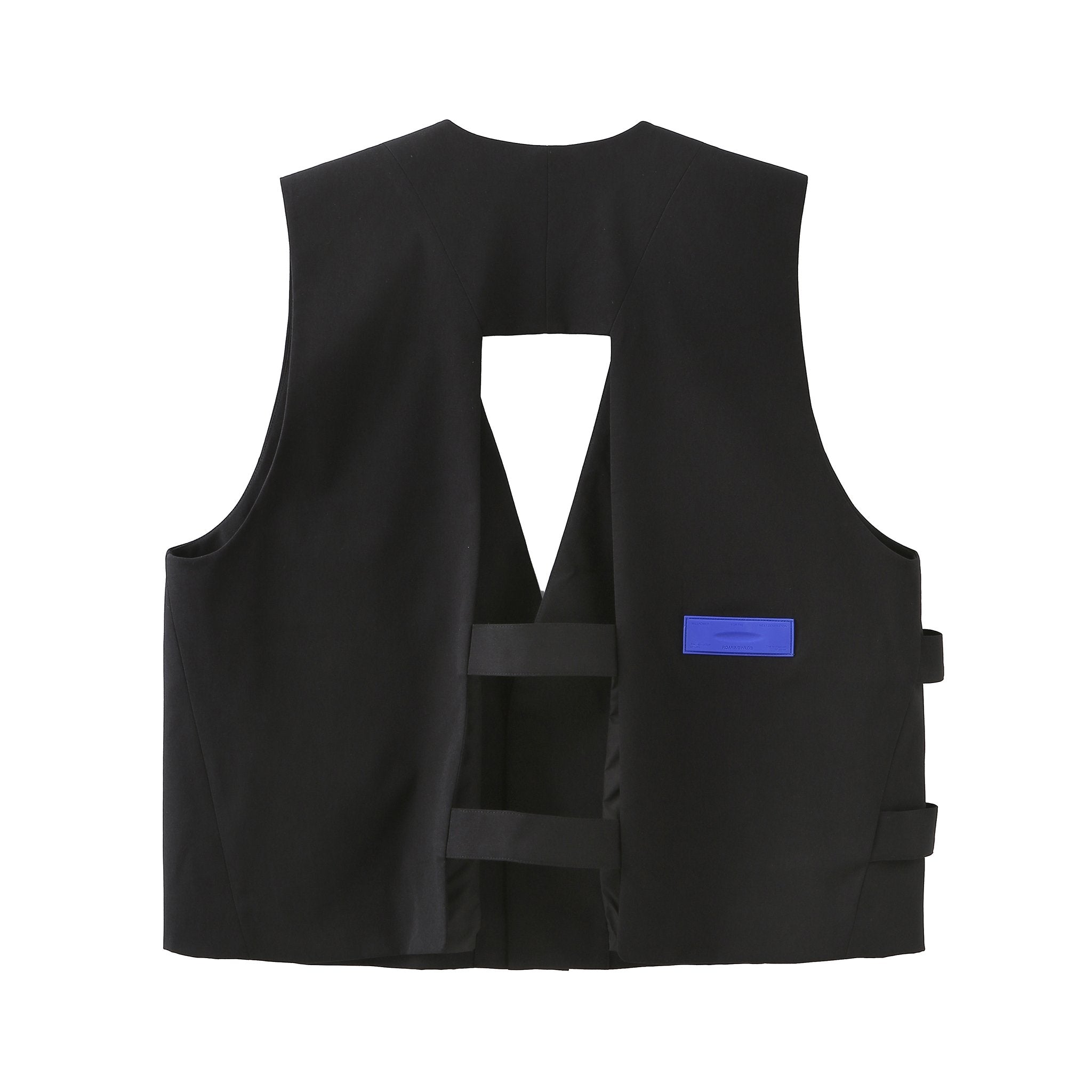 ROARINGWILD Black Magnet Buckle Vest | MADA IN CHINA