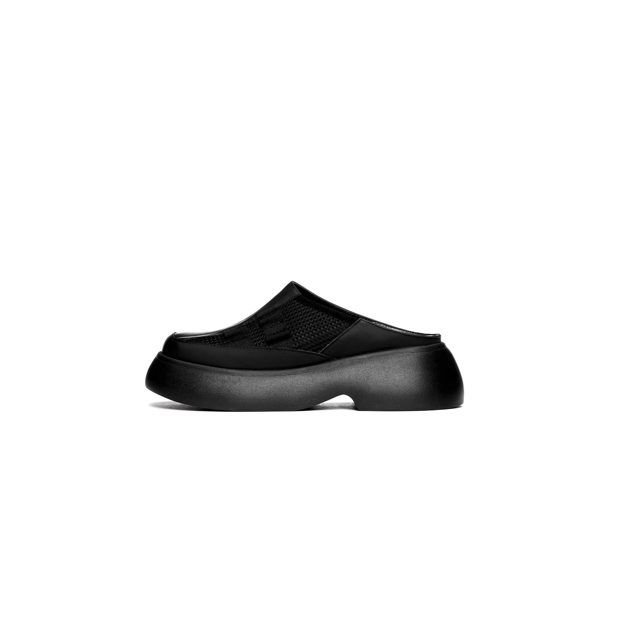 LOST IN ECHO Black Multifunctional Storage Structure Comfortable Slippers | MADA IN CHINA