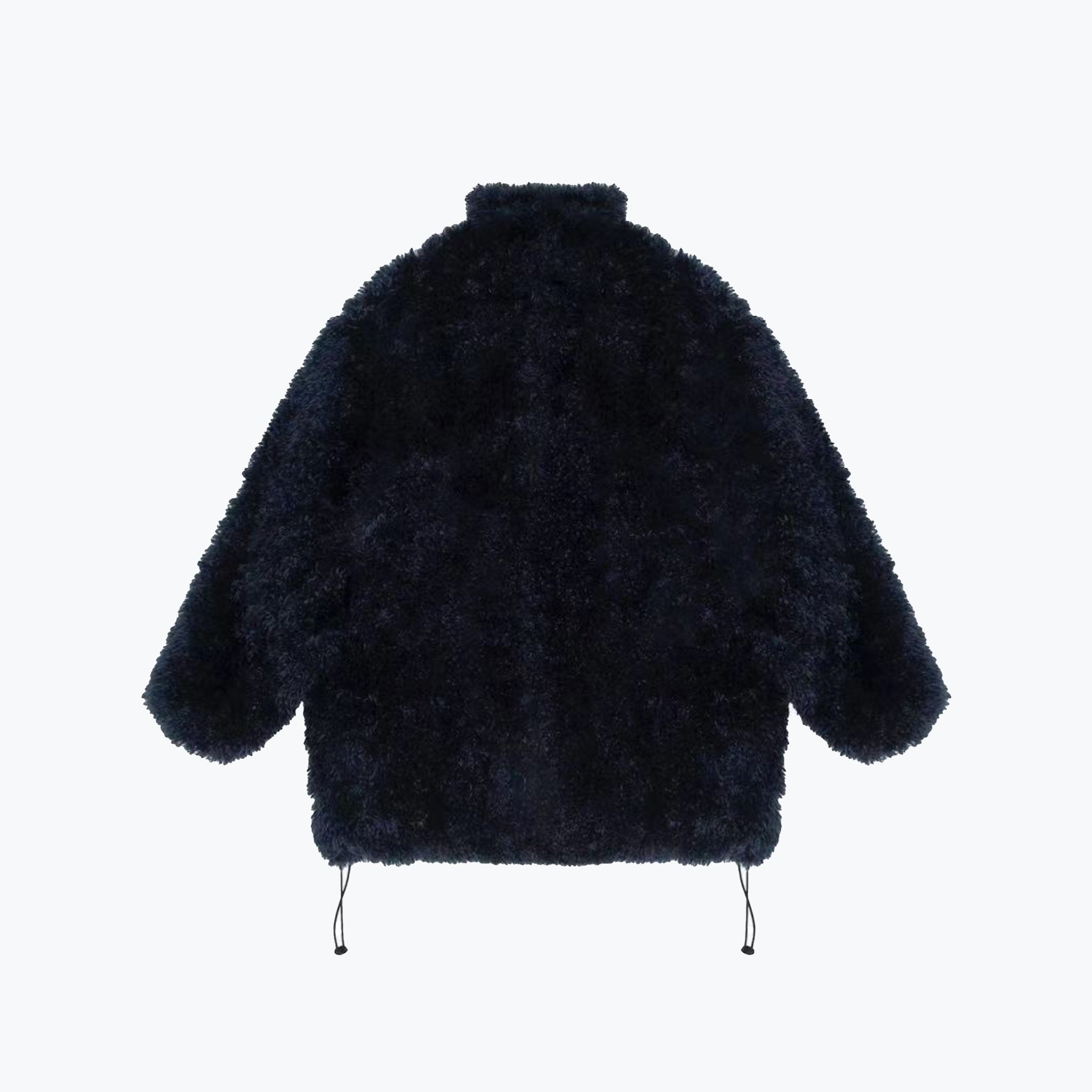 ANN ANDELMAN Black Oversized Fur Coat | MADA IN CHINA