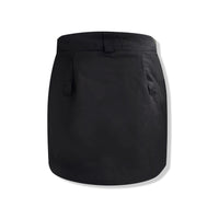 NOT FOR US Black Package Hip Skirt With White Letters | MADA IN CHINA