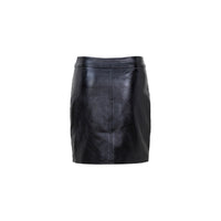 ANN ANDELMAN Black Patent Leather Skirt | MADA IN CHINA