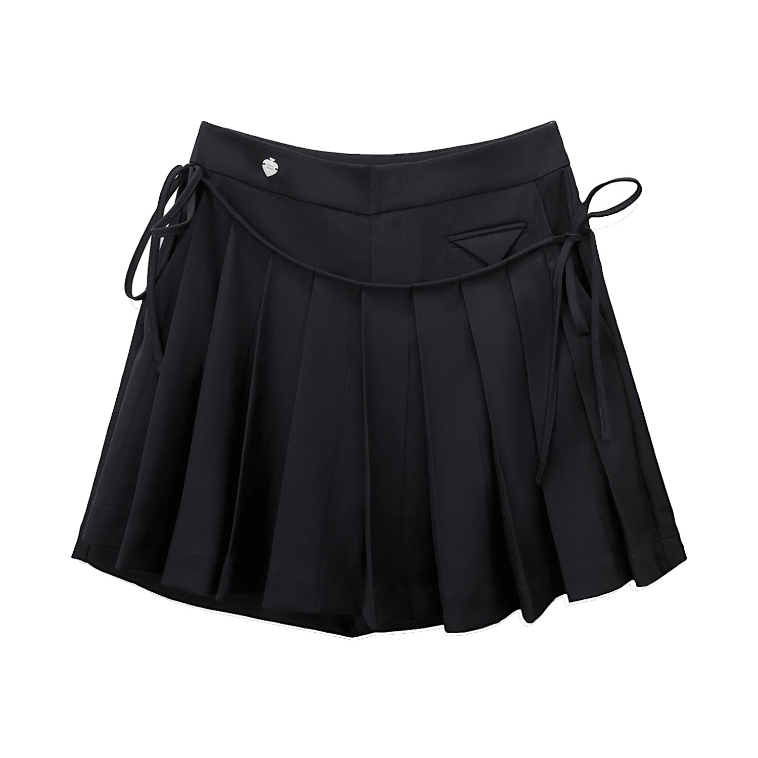 SOMESOWE Black Pleated Short Skirt | MADA IN CHINA