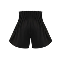 ARTE PURA Black Pleated Shorts With Bow Tie | MADA IN CHINA