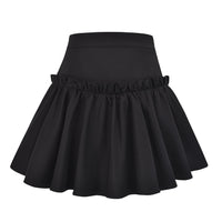 ARTE PURA Black Pressed Pleated Patchwork Half Skirt | MADA IN CHINA
