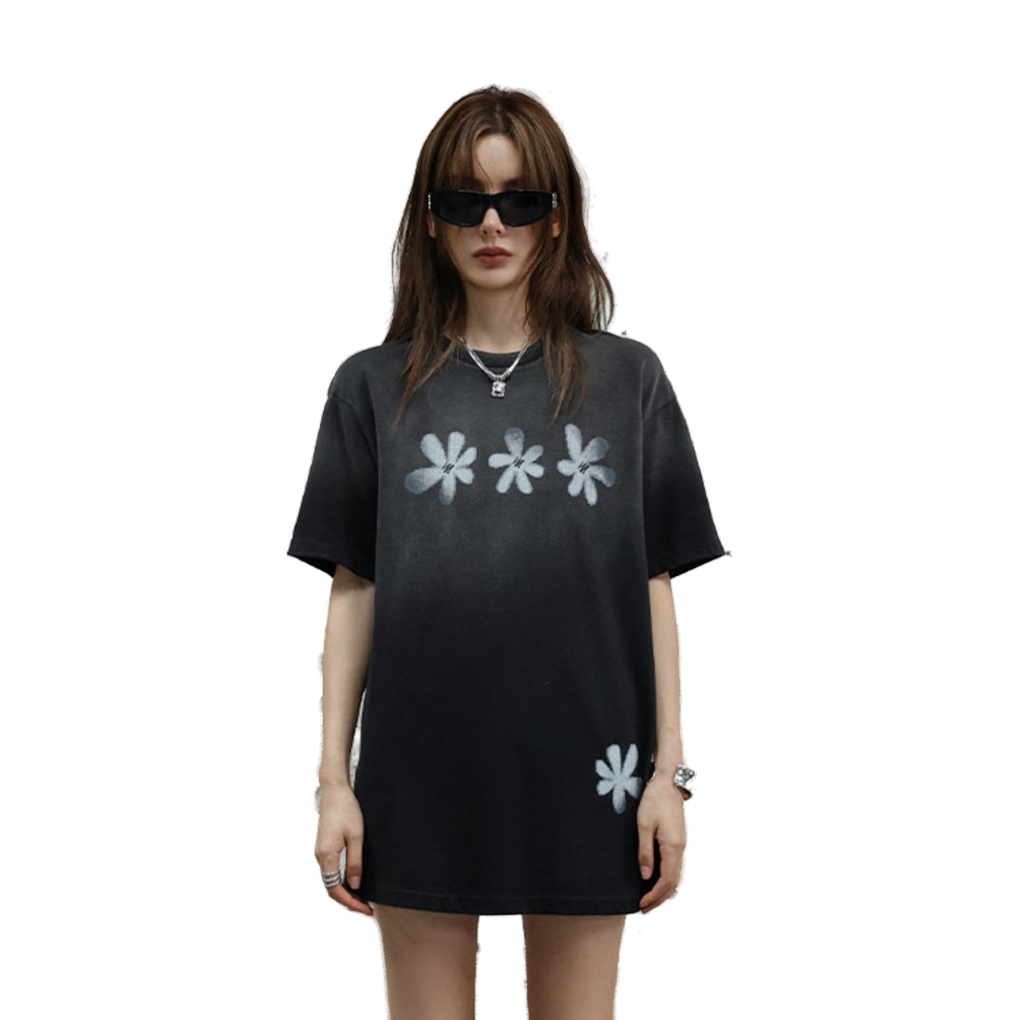SOMESOWE Black Printed T-shirt | MADA IN CHINA