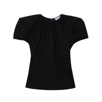 CALVIN LUO Black Puffy Sleeve Top | MADA IN CHINA