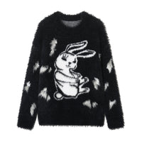 SOMESOWE Black Rabbit Sweater | MADA IN CHINA