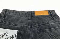 SOMESOWE Black Raw Edge Short Jeans | MADA IN CHINA
